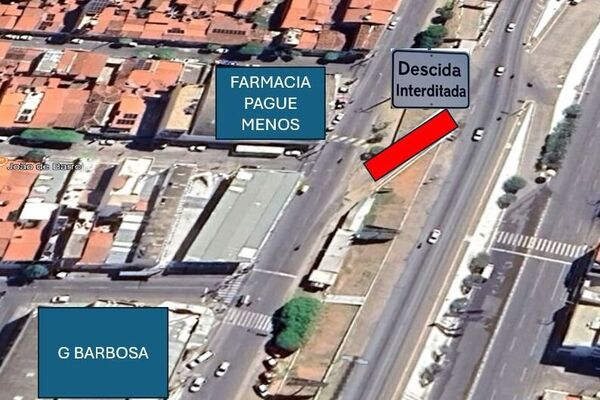 DNIT interdita rampa de acesso da BR-407 para a Avenida Raul Alves em Juazeiro neste sábado (31)