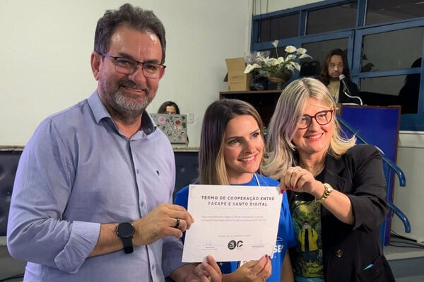 Facape firma parceria com a 'SantoDigital' e anuncia criação de Hub de Inovação em Petrolina