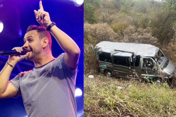 Grave acidente com cantor da banda Desejo de Menina deixa um morto e sete feridos em Santa Maria da Boa Vista