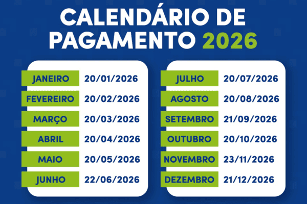 Instituto de Previdência de Juazeiro divulga calendário de pagamento para 2026