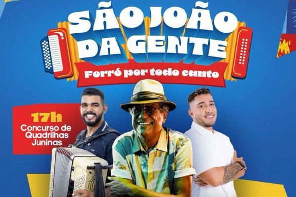 Maciel Melo, Tiaguinho Carvalho e Matheus do Acordeon animam o Concurso de Quadrilhas nesta quinta (19) em Juazeiro