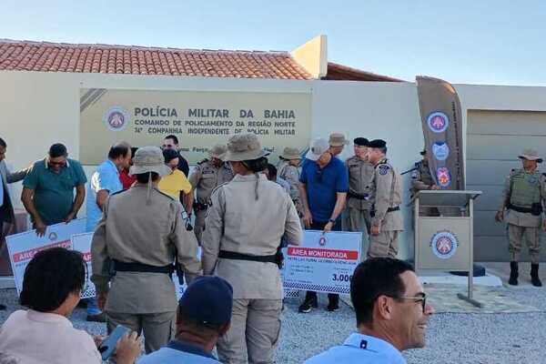 Projeto da Patrulha Rural Georreferenciada é lançado em Lagoa do Salitre com entrega da nova sede da 74ª CIPM