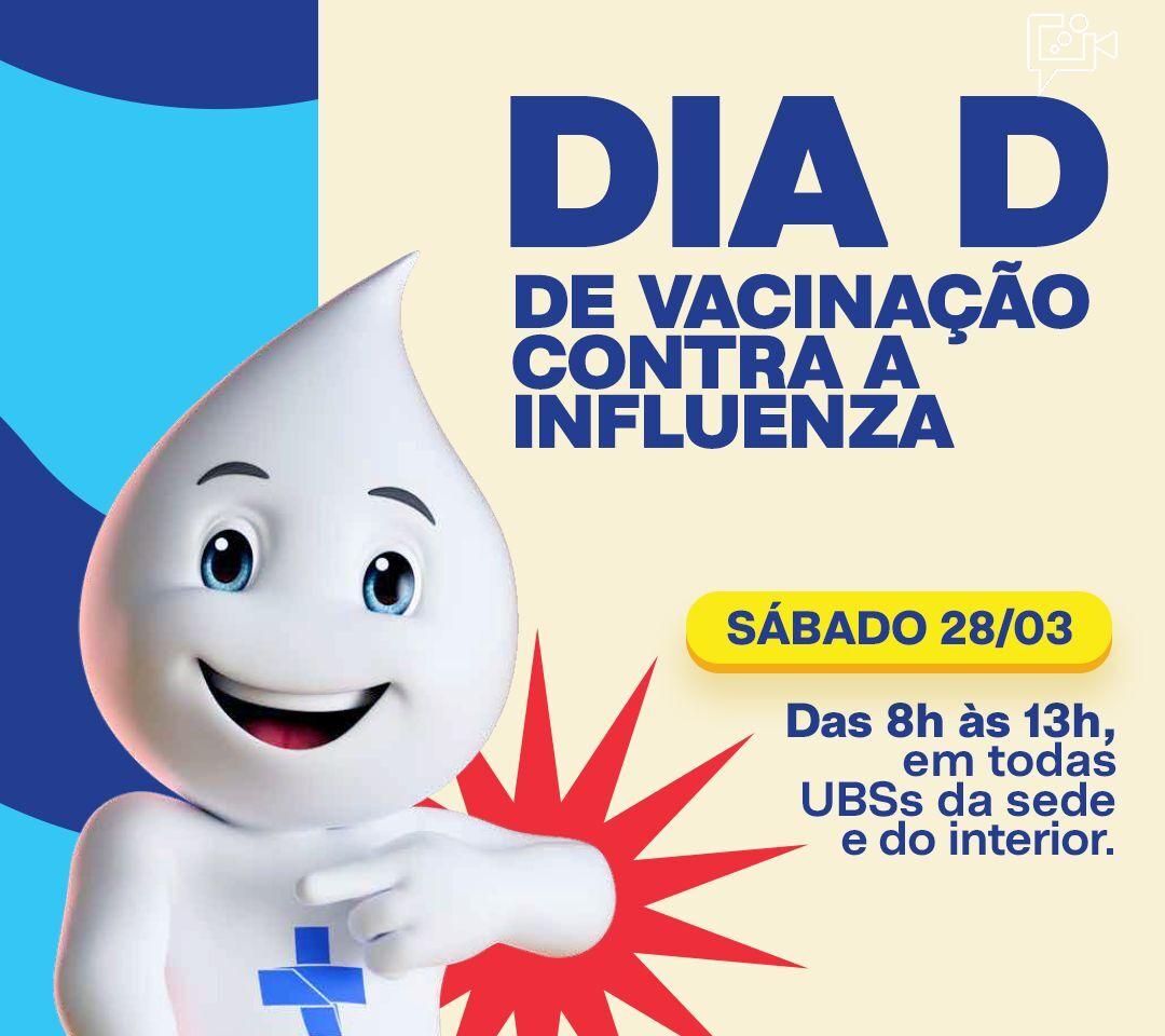 Juazeiro inicia neste sábado (28) a campanha de vacinação contra a Influenza com Dia D nas UBSs