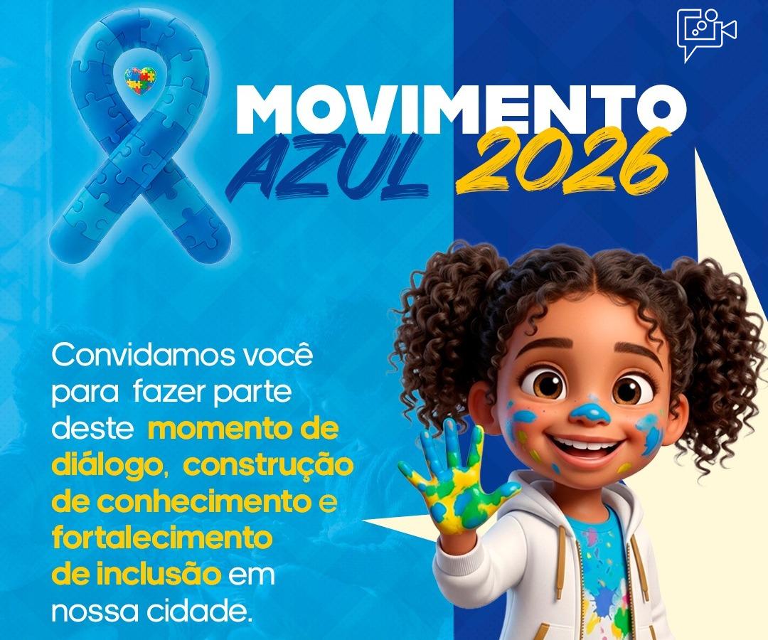 Movimento Azul 2026 começa nesta quarta (1ª) com foco na inclusão e no autismo