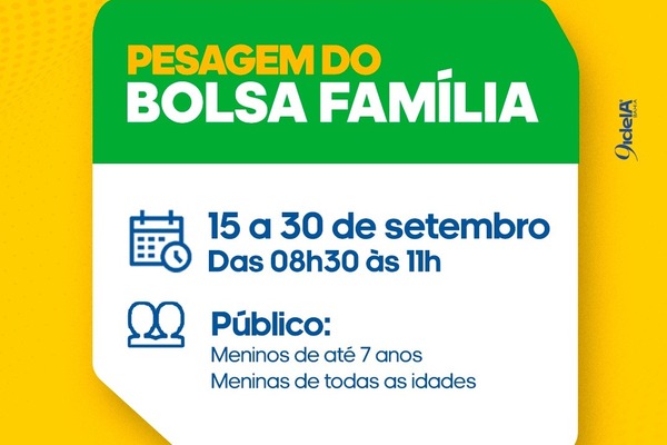 Prefeitura de Juazeiro inicia novo ciclo de pesagens obrigatórias do Bolsa Família; veja calendário