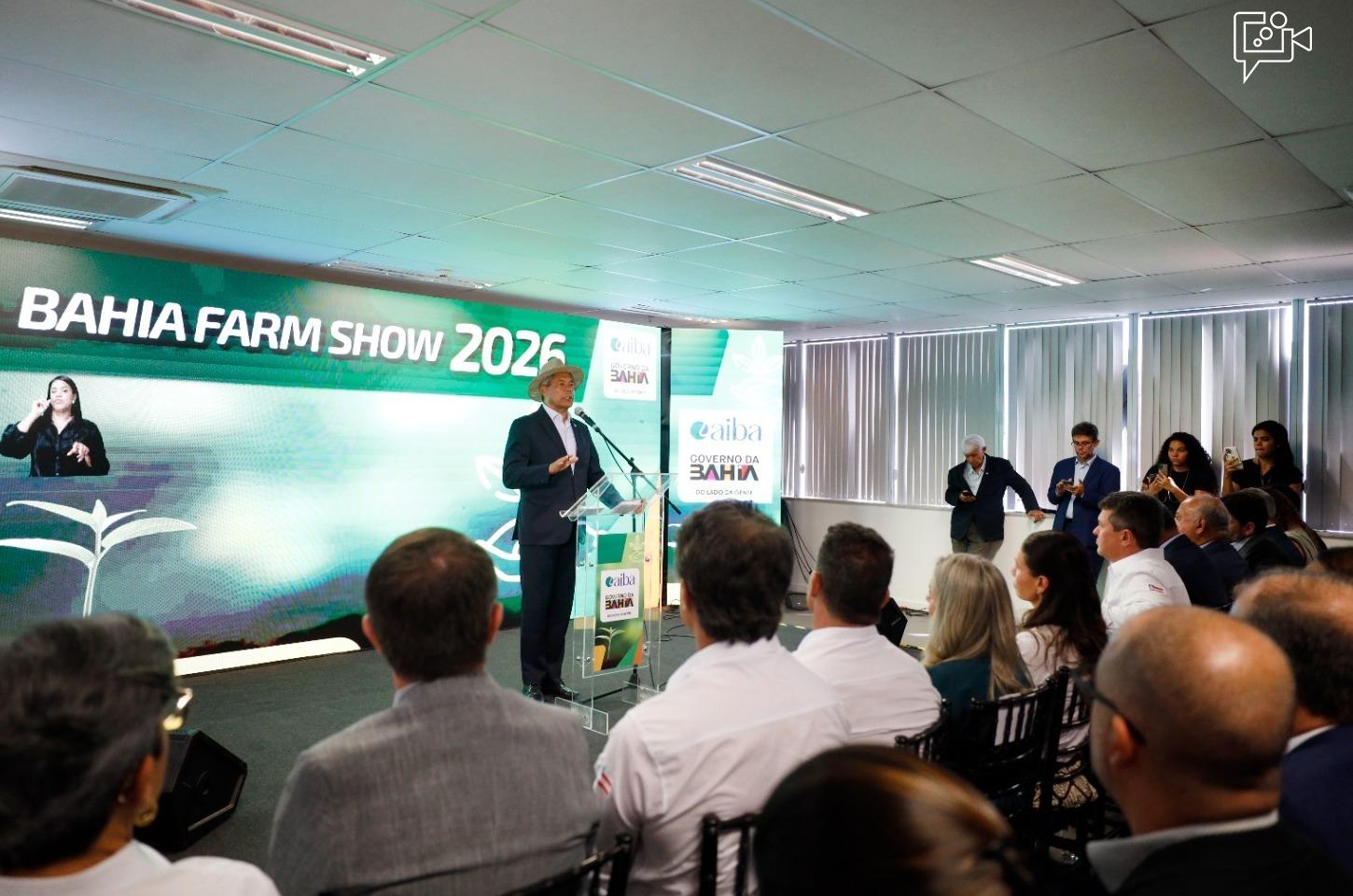 Governo do Estado destaca crescimento do agronegócio durante lançamento da Bahia Farm Show 2026