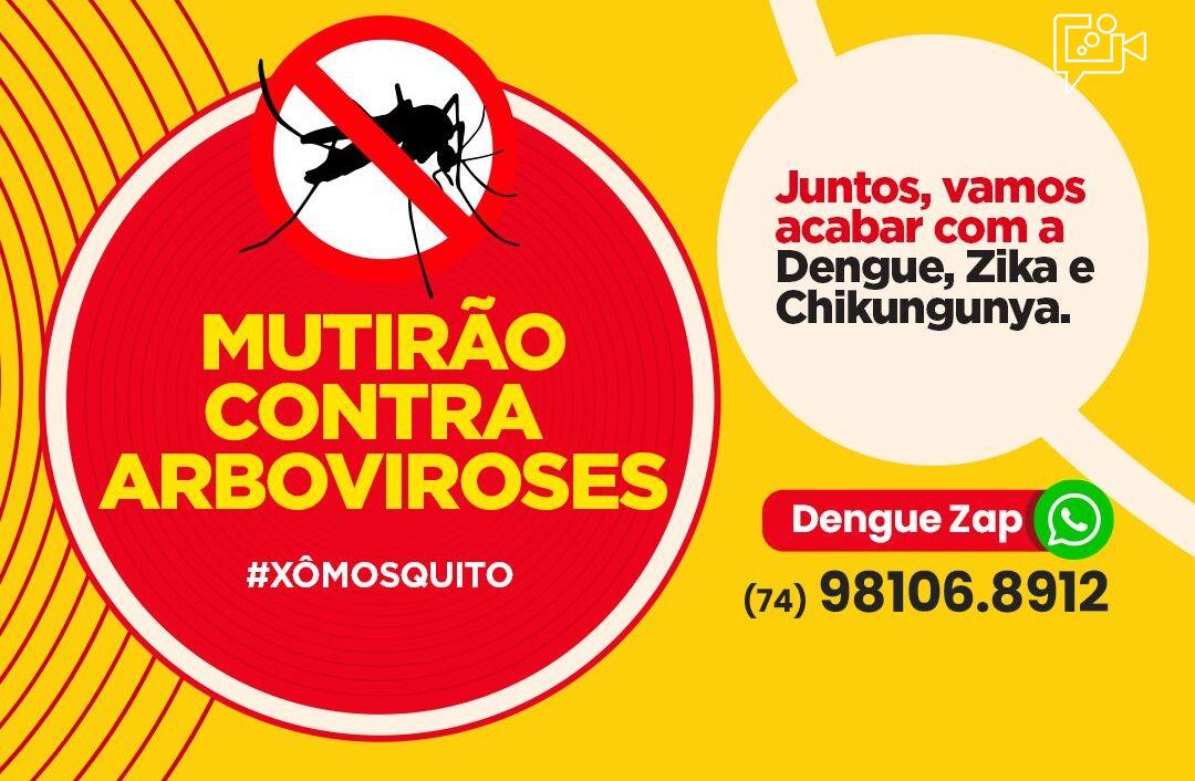Mutirão de Combate às Arboviroses chega ao Jardim São Paulo neste fim de semana em Juazeiro
