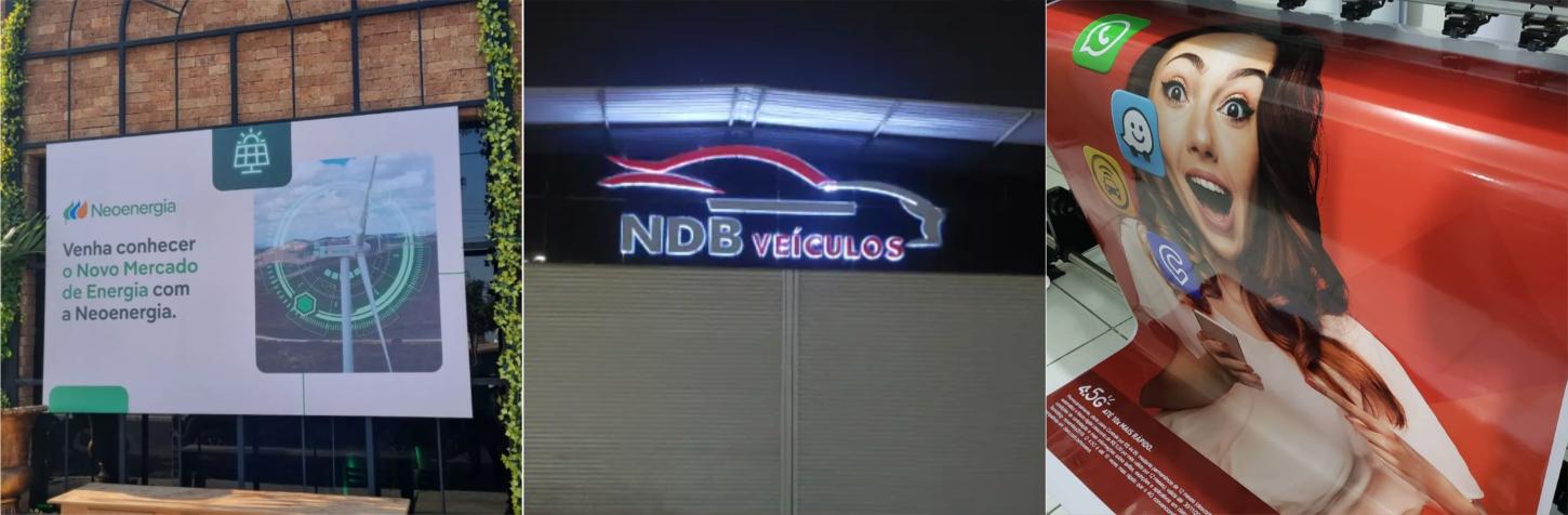 Placas - Fachadas em ACM - Letreiros - Impressão Digital