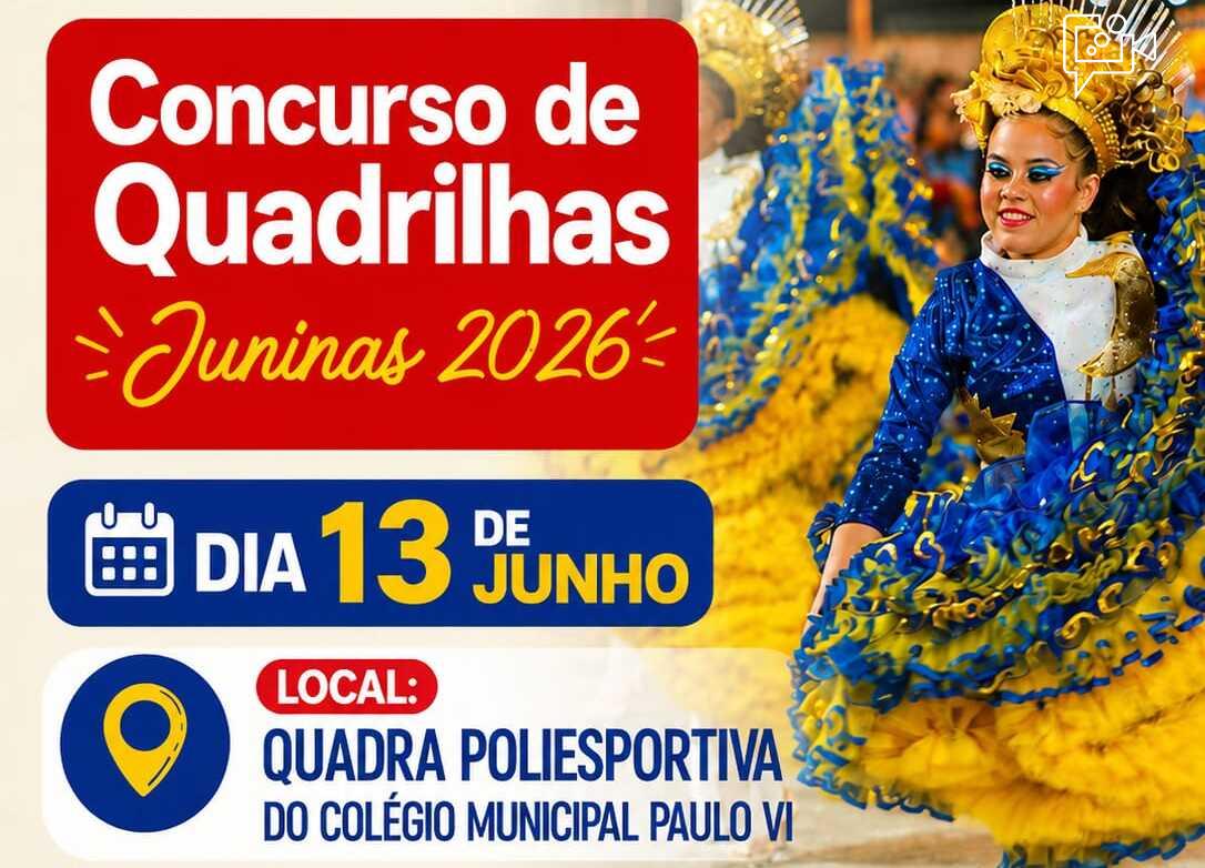 Sorteio define ordem de apresentações do Concurso de Quadrilhas Juninas 2026 com R$ 27,5 mil em premiação