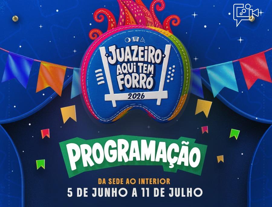 Juazeiro, aqui tem forró: Prefeitura confirma programação do São João 2026 com atrações na sede e interior