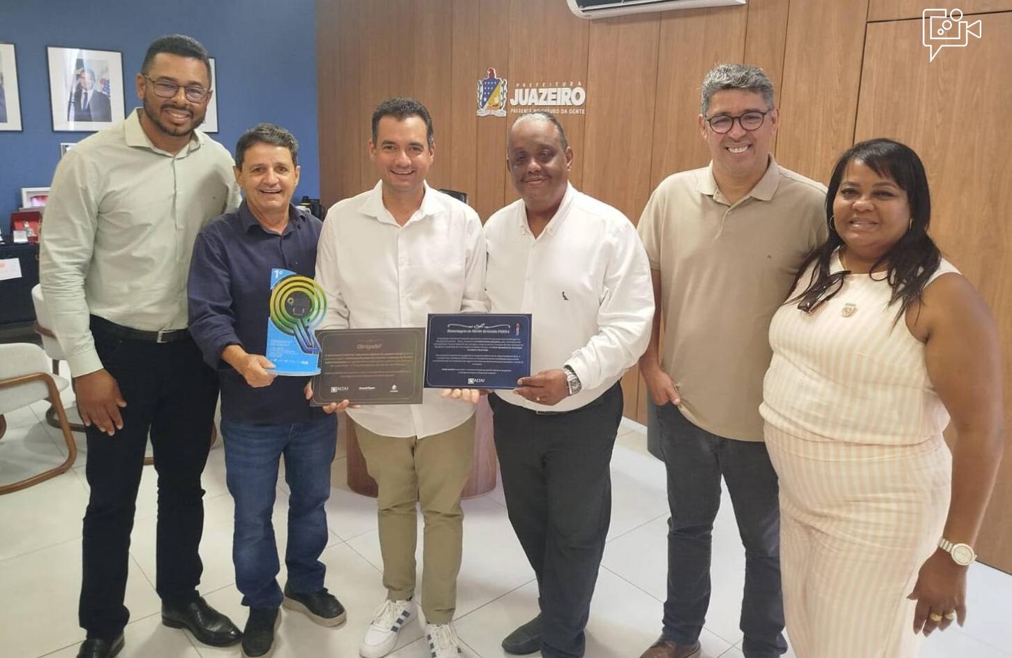 Aciaj homenageia prefeito Andrei Gonçalves por parceria na JuazeirOpen e prêmio nacional de gestão fiscal