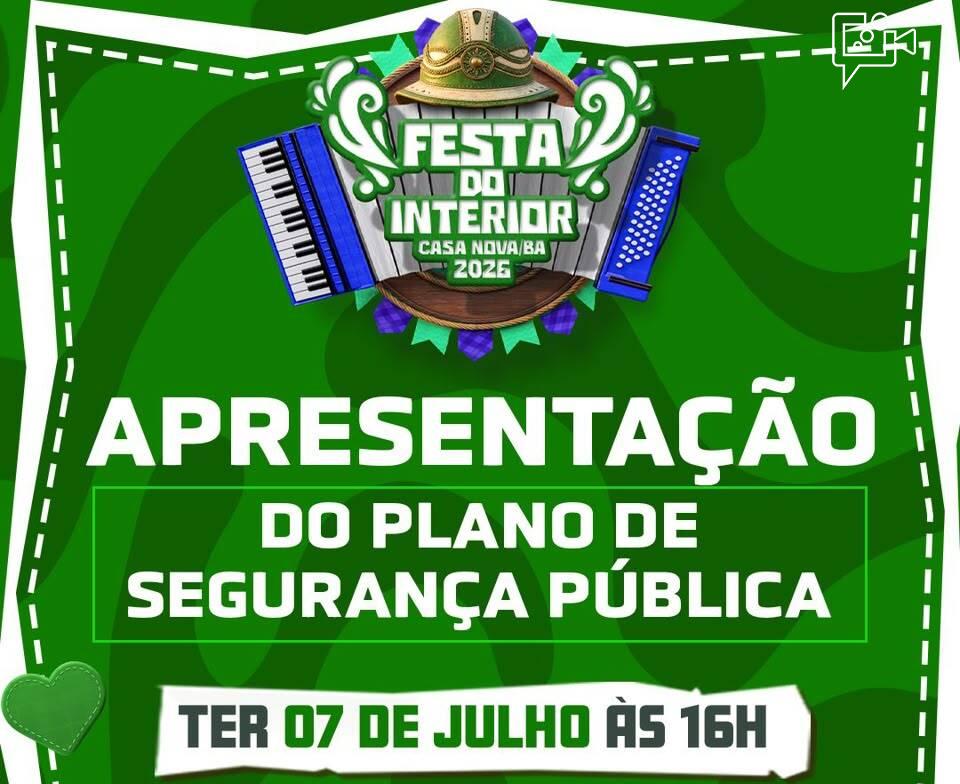 Casa Nova apresenta plano de segurança para a 35ª Festa do Interior nesta terça-feira (7)