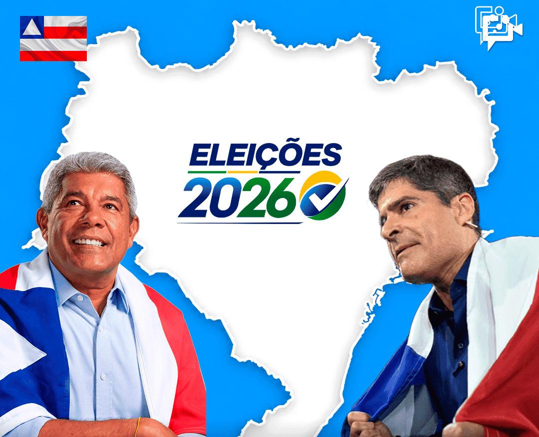 Pesquisa mostra empate técnico no 1º turno na Bahia, mas ACM Neto abre vantagem em simulação de 2º turno