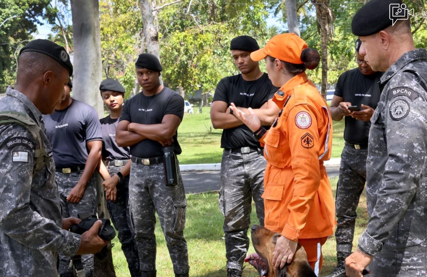 PMBA capacitou policiais para conduzir cães em buscas por pessoas desaparecidas
