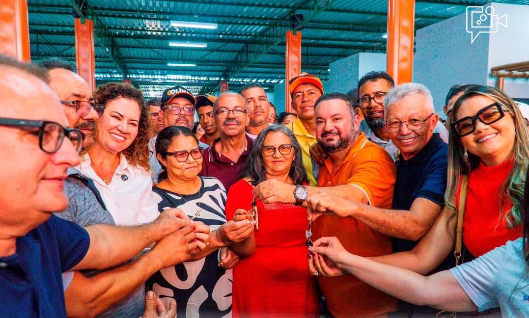 Prefeito Cleivynho Sampaio consolida sua força política e arrasta multidão em sol de 40º na Inauguração do Novo Mercado Municipal de Sobradinho