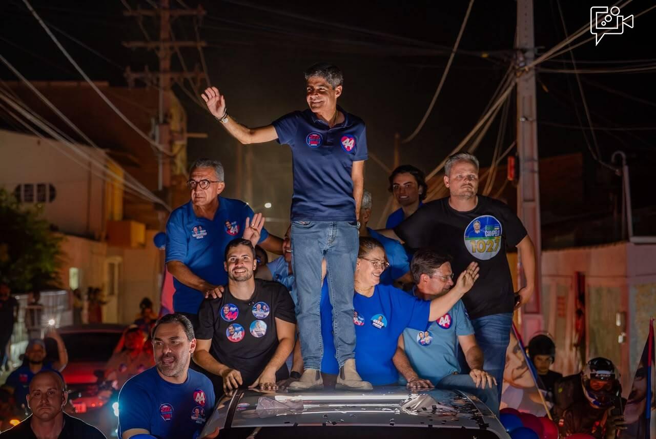 Jordávio Ramos e Adolfo Viana fecham campanha ao lado de ACM Neto em carreata histórica em Juazeiro