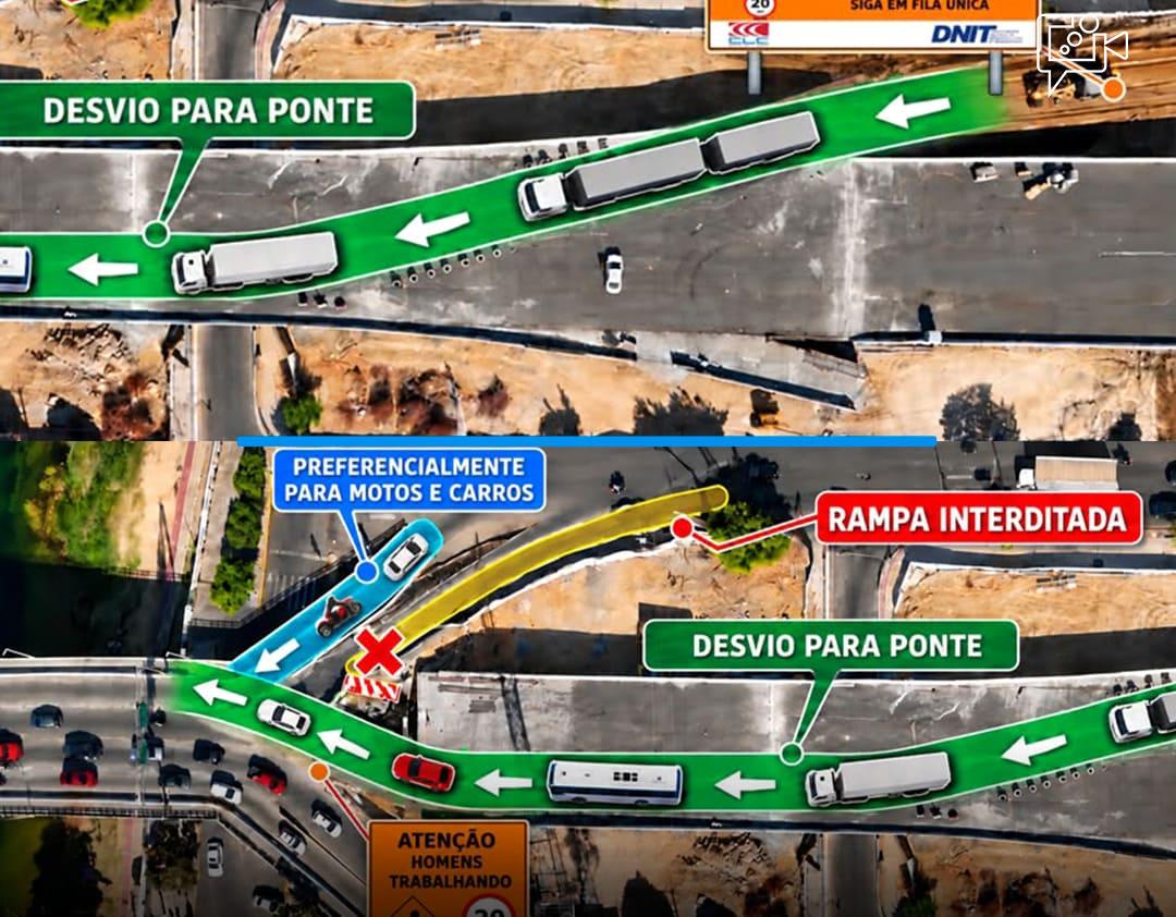 Ponte Presidente Dutra: DNIT interdita segunda rampa de acesso em Juazeiro a partir de 15 de outubro