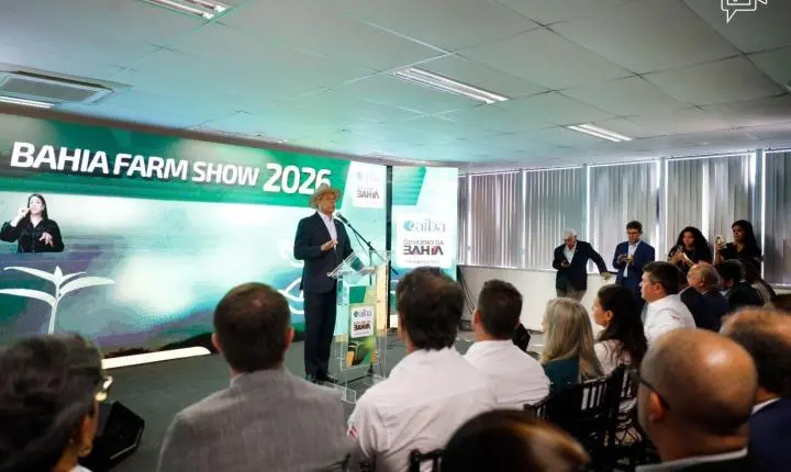 Governo do Estado destaca crescimento do agronegócio durante lançamento da Bahia Farm Show 2026