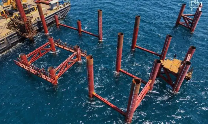 Ponte Salvador-Itaparica avança na implantação da estrutura de apoio ao vão central
