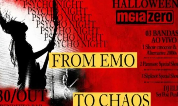 PSYCHO NIGHT – 2ª EDIÇÃO: FROM EMO TO CHAOS